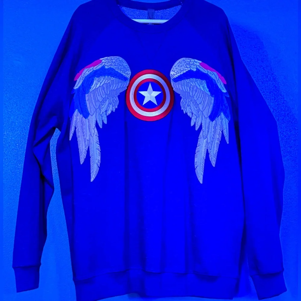 Captain America (Sam Wilson) Terry Crew Sweater